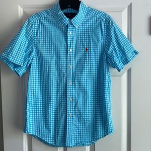 Youth Ralph Lauren Gingham Cotton Poplin Shirt